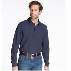 L.L Bean Long sleeves Polo shirt LargeTall